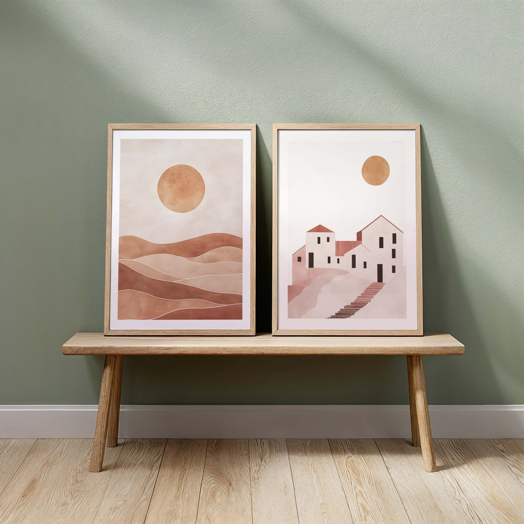 Set of 2 - Desert Glow I & II