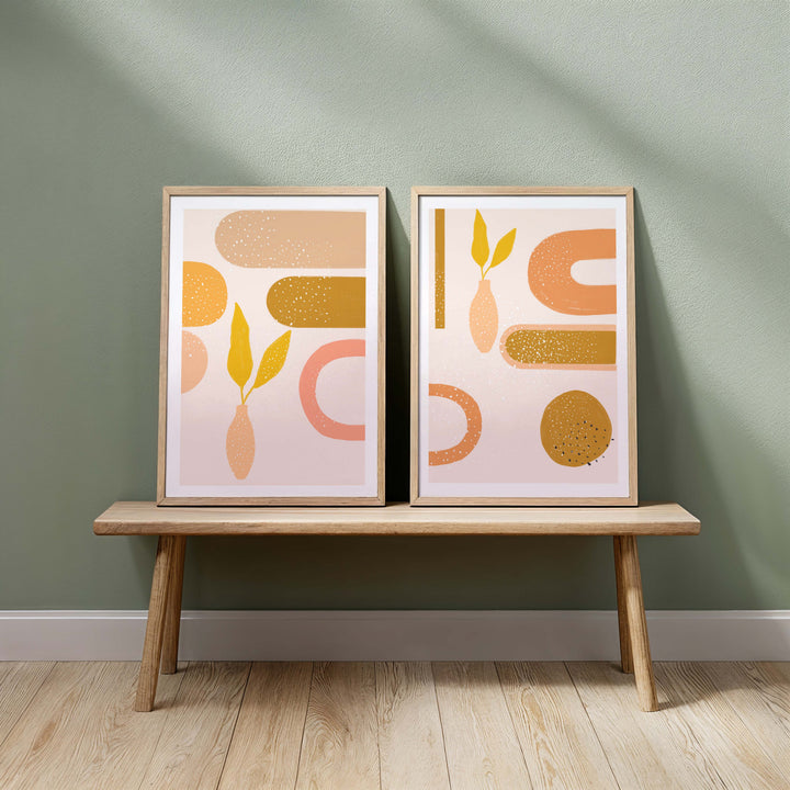 Set of 2 - Mustard III & IV