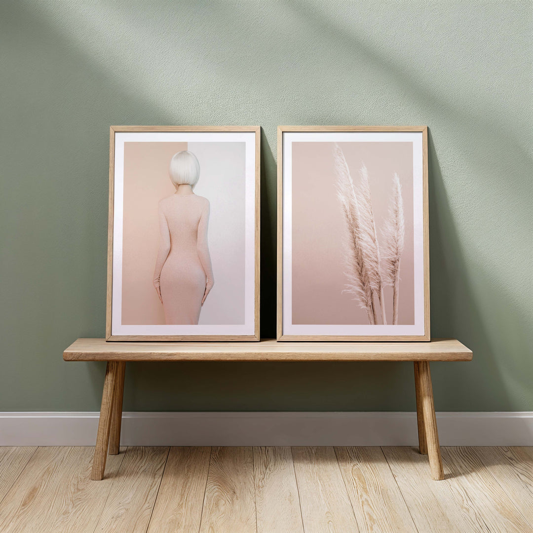 Pampas on Peach