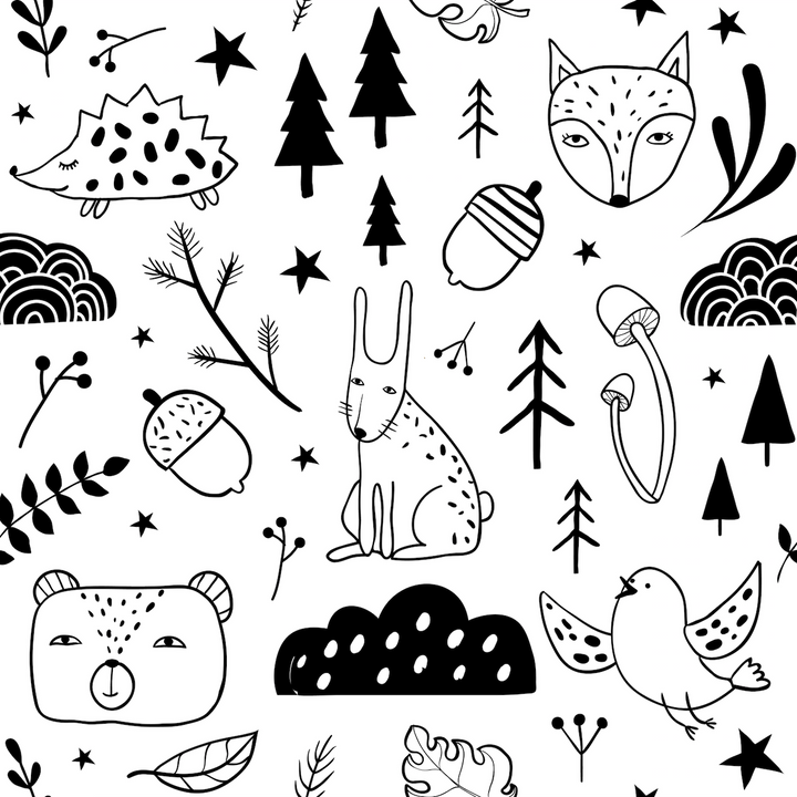 Forest Friends Designer Wallpaper