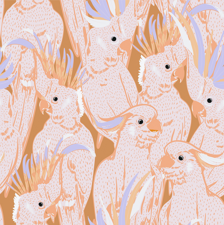 Cockatoos Designer Wallpaper