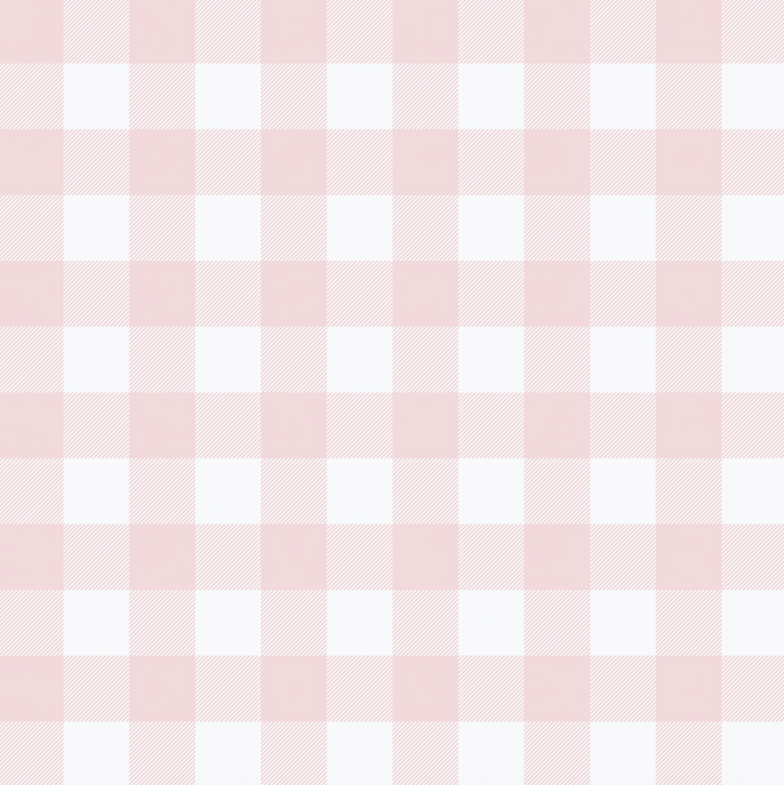 Gingham Soft Pink Designer Wallpaper
