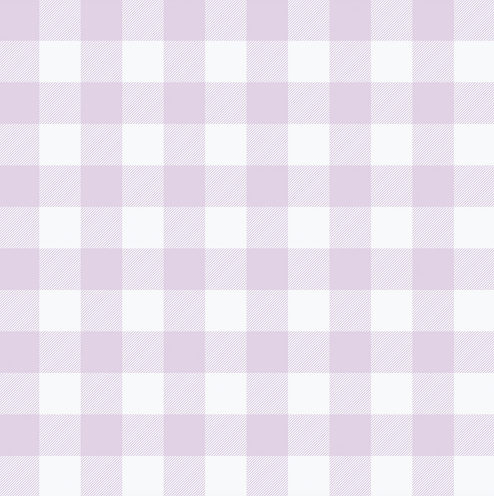 Gingham Soft Lilac  Designer Wallpaper