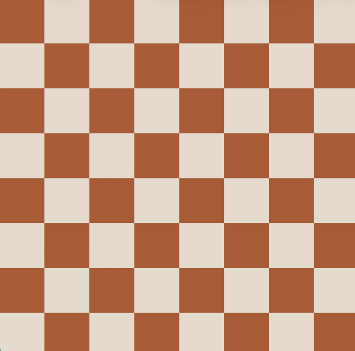 Terracotta Checkers Designer Wallpaper