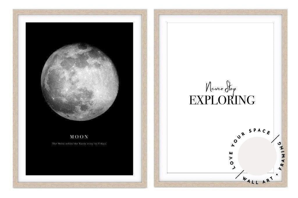 A Cute Pair - Moon + Quote - Love Your Space