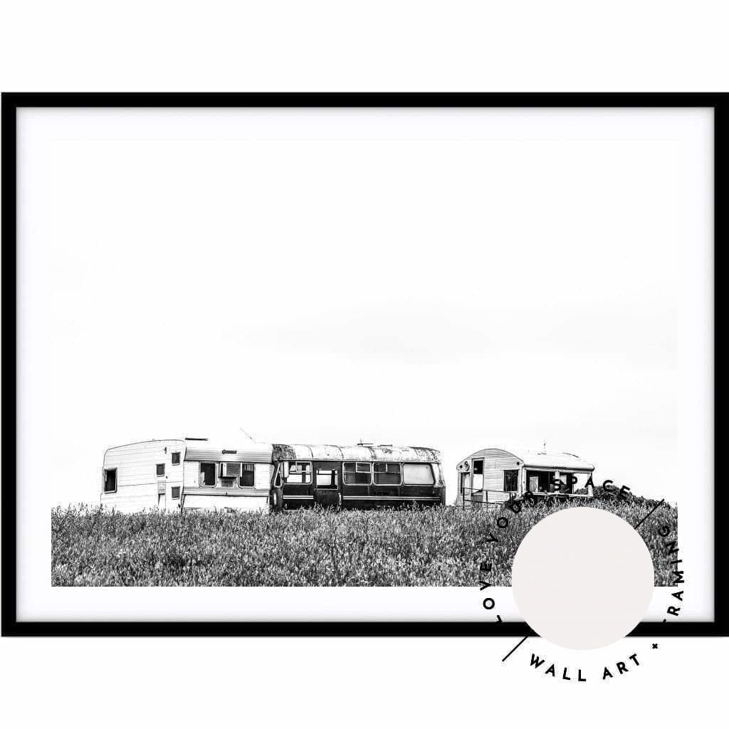 Caravans - Black & White - Childers Cove - Love Your Space