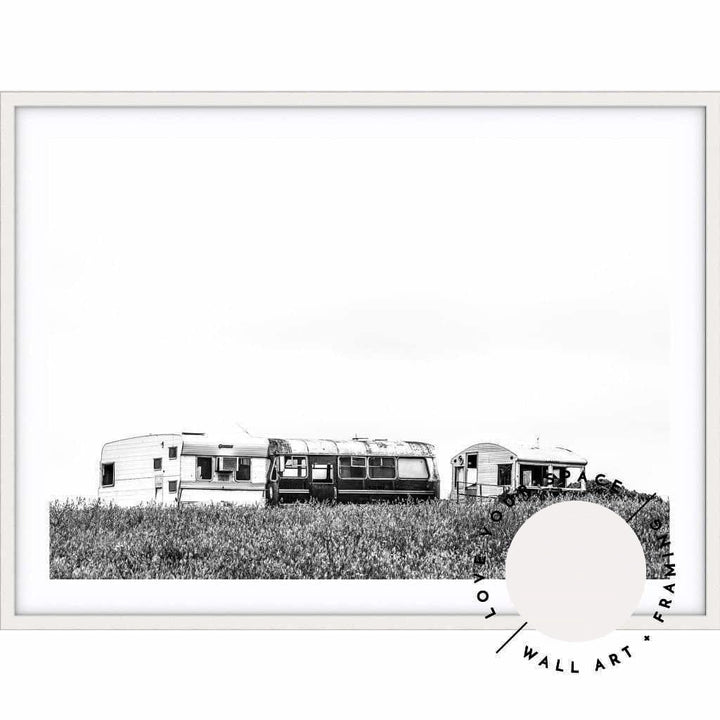 Caravans - Black & White - Childers Cove - Love Your Space