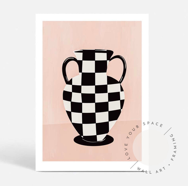 Checked Vase