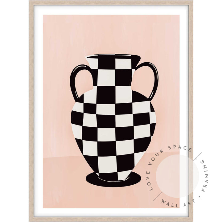 Checked Vase