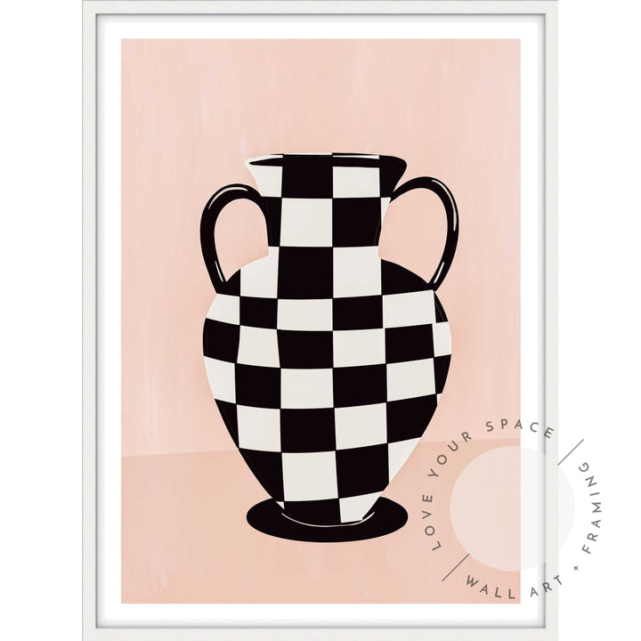 Checked Vase