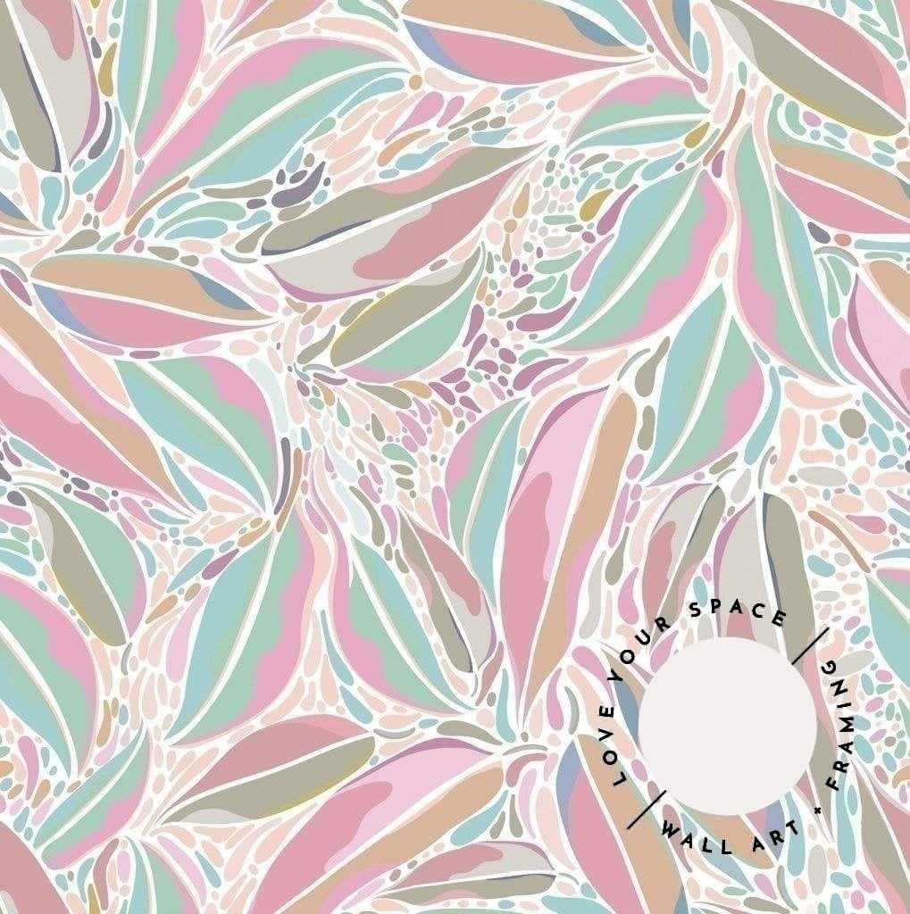 Coloured Eucalyptus Leaves II Designer Wallpaper - Love Your Space