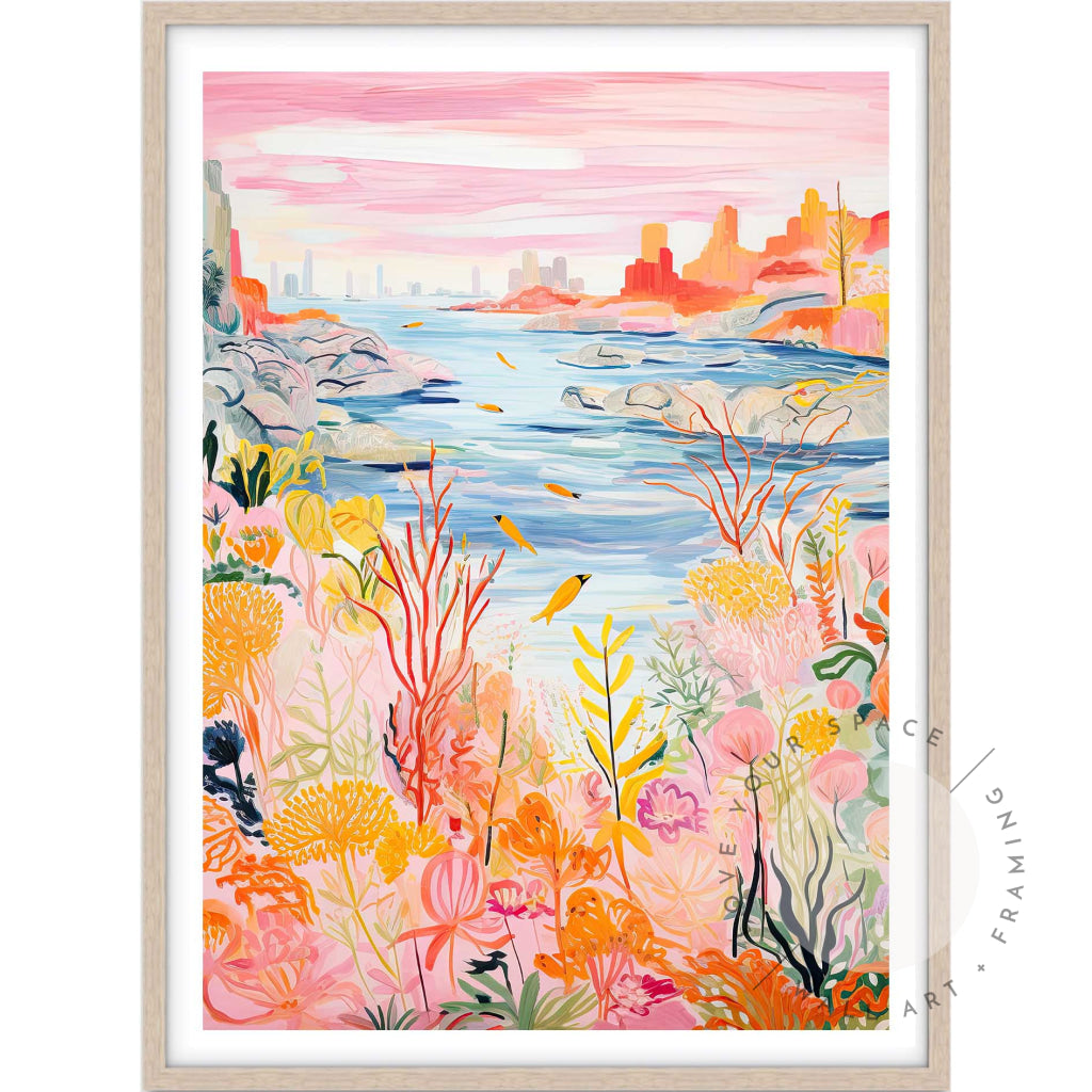 Coral Coast I A4 (21cm x 29.7cm) / Oak Posters Prints & Visual Artwork