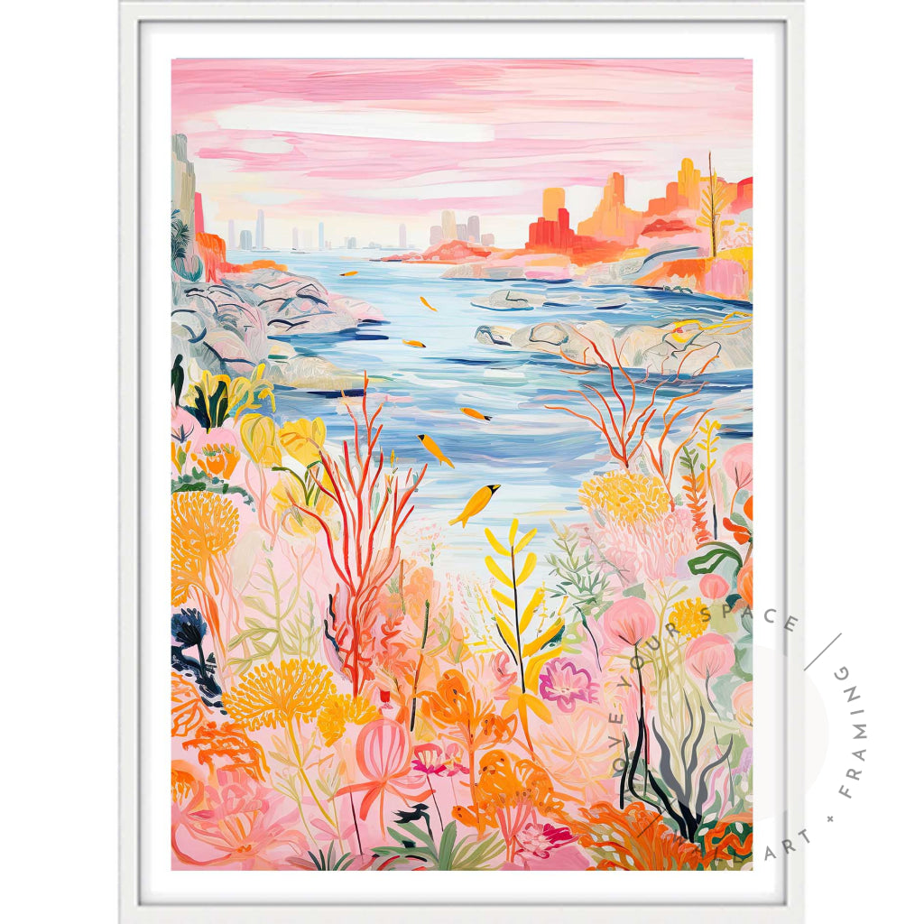 Coral Coast I A4 (21cm x 29.7cm) / White Posters Prints & Visual Artwork