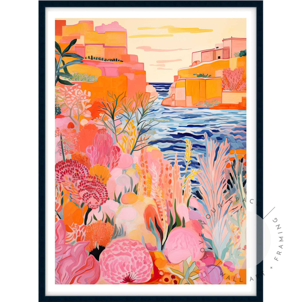Coral Coast II A4 (21cm x 29.7cm) / Black Posters Prints & Visual Artwork