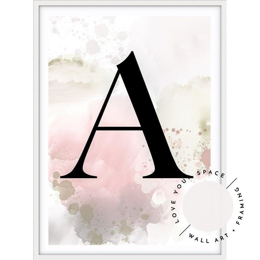 Custom Letter - Watercolour - Love Your Space