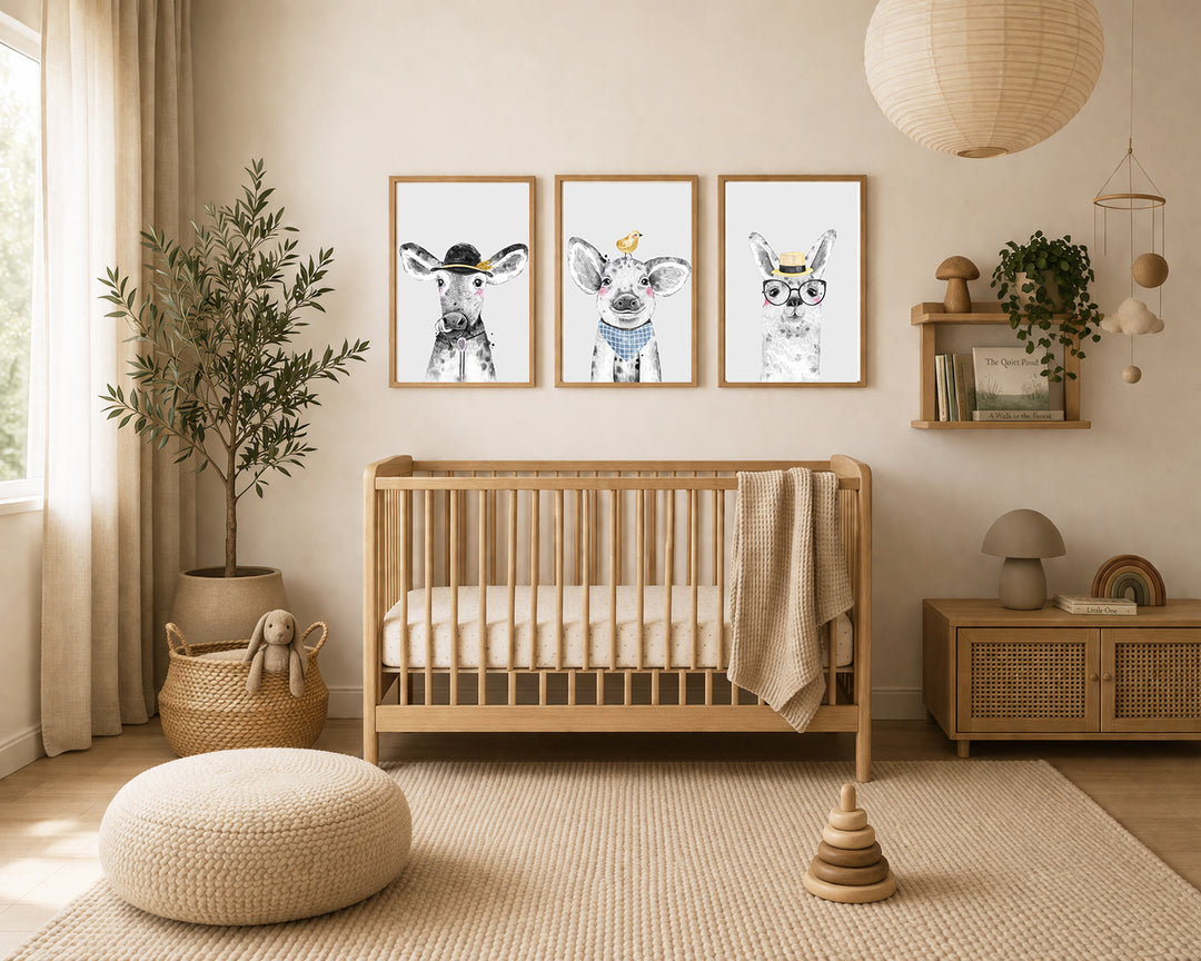 Baby Farm Animal Sketches - Bundle