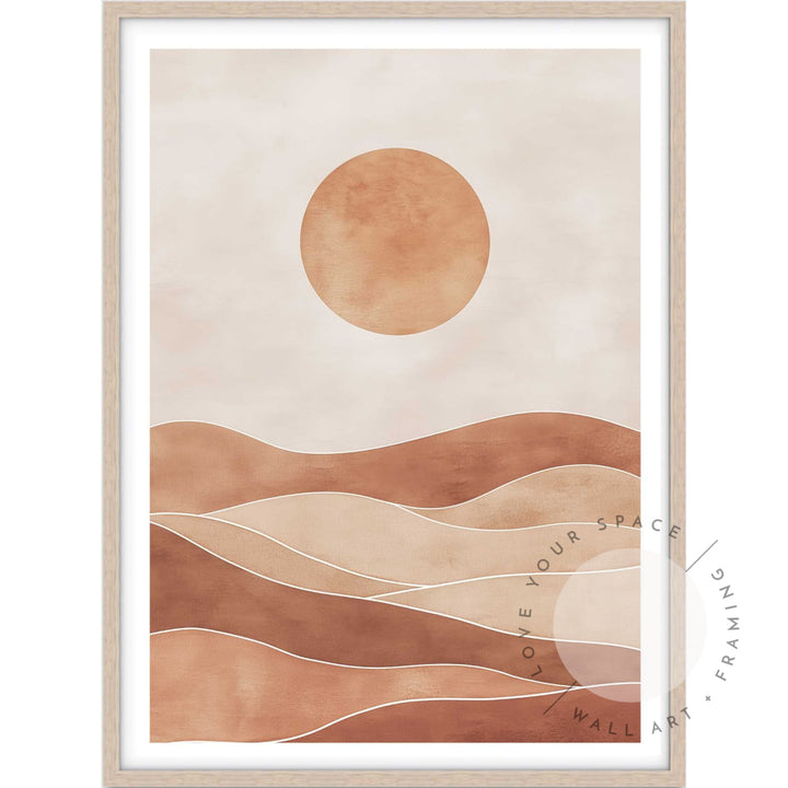 Desert Glow I A4 (21cm x 29.7cm) / Oak Posters Prints & Visual Artwork