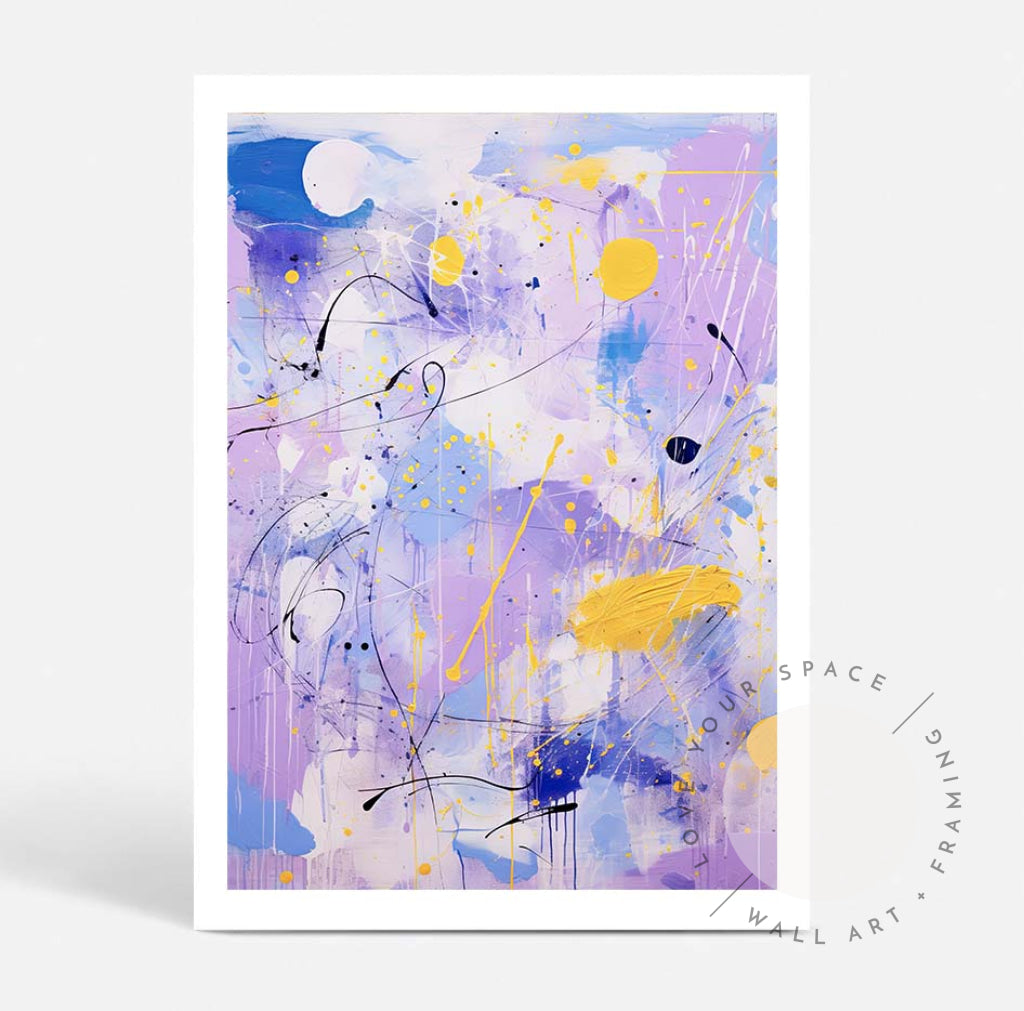 Lilac Pop I A4 (21cm x 29.7cm) / No Frame Posters Prints & Visual Artwork