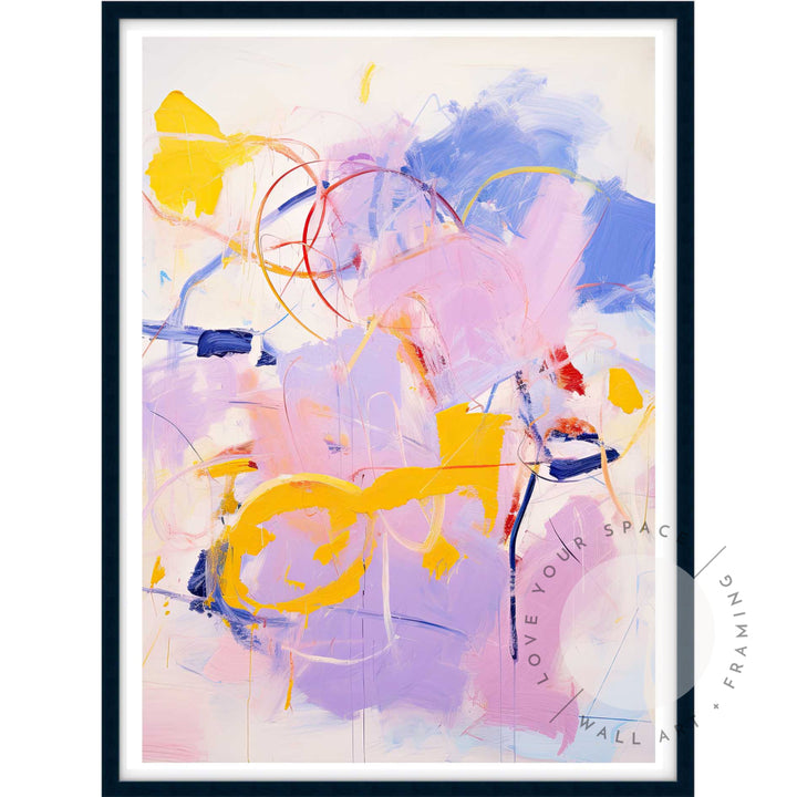 Lilac Pop II A4 (21cm x 29.7cm) / Black Posters Prints & Visual Artwork