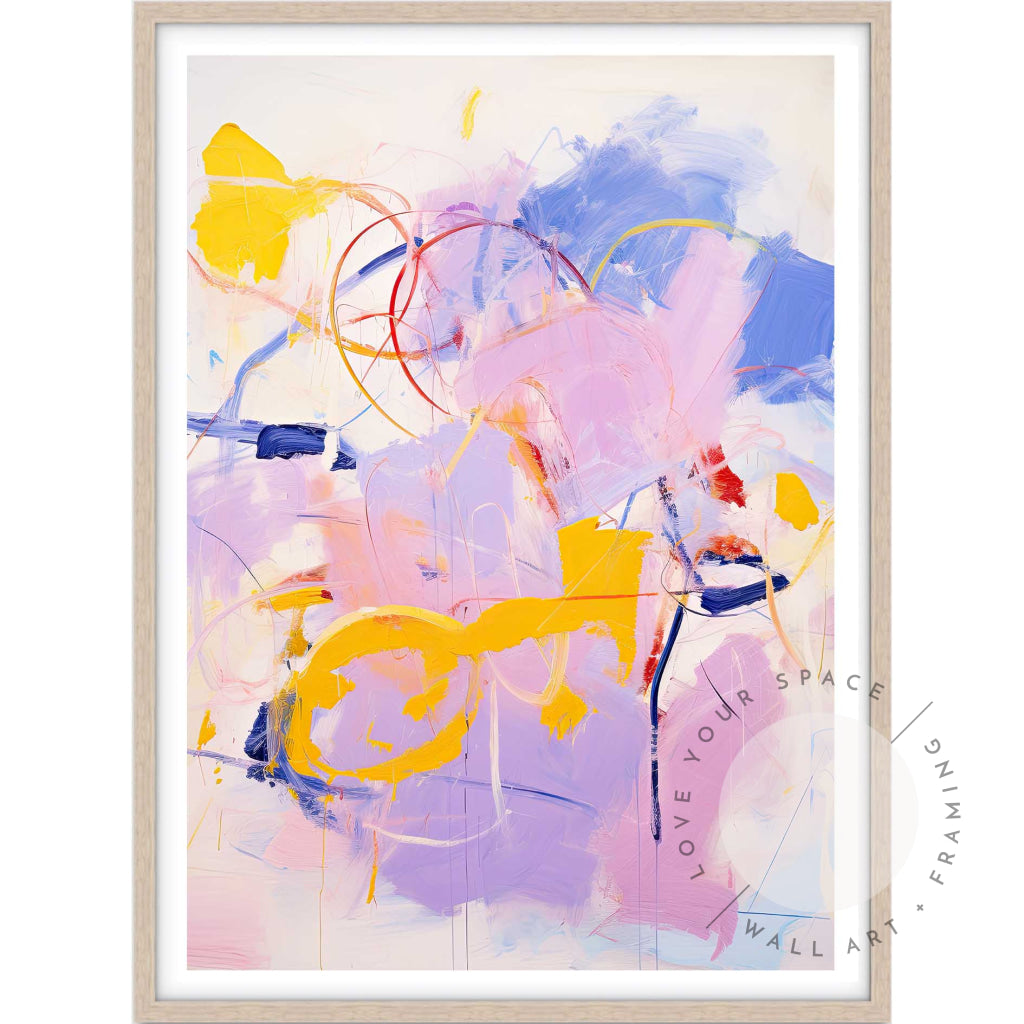 Lilac Pop II A4 (21cm x 29.7cm) / Oak Posters Prints & Visual Artwork