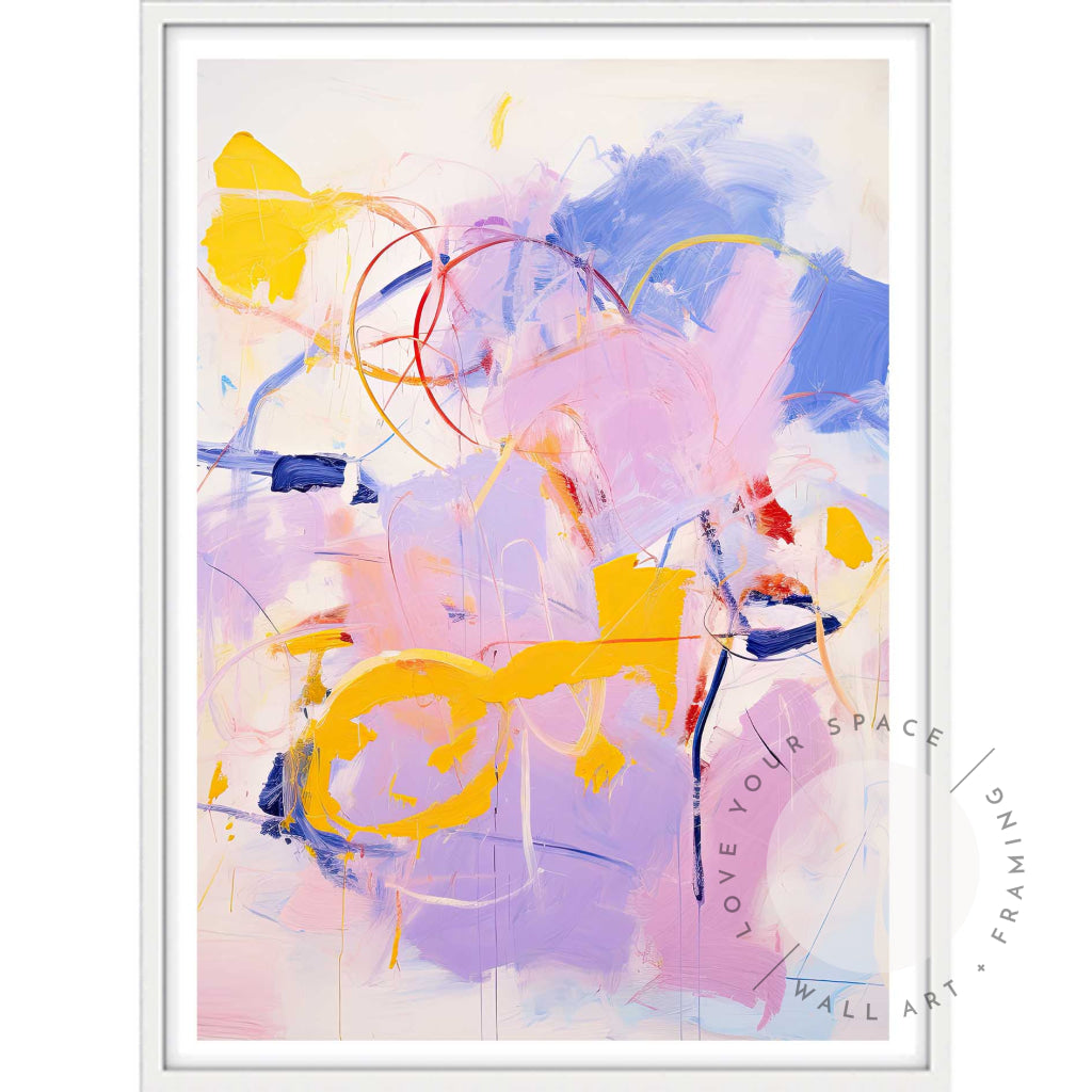 Lilac Pop II A4 (21cm x 29.7cm) / White Posters Prints & Visual Artwork