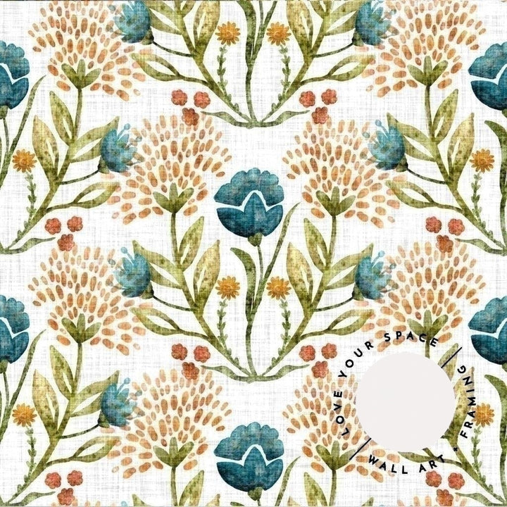 Linen Floral Designer Wallpaper - Love Your Space