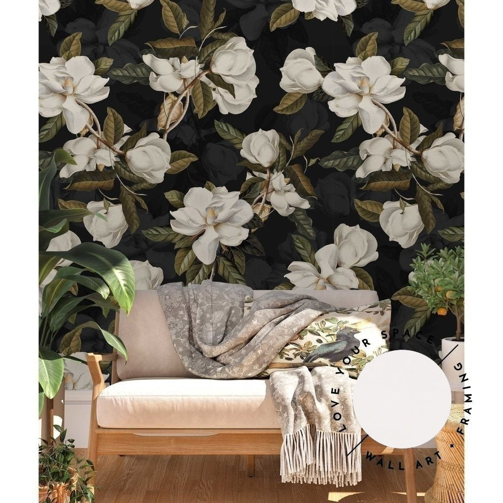Magnolia Designer (dark) - Wallpaper - Love Your Space