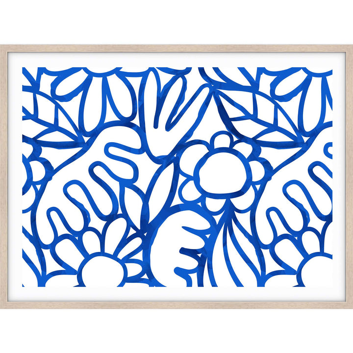 Blue Watercolour Flowers