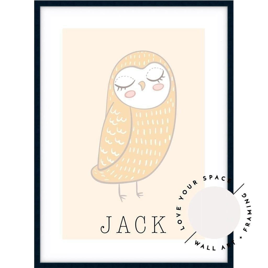 Owl - Custom Name - Love Your Space