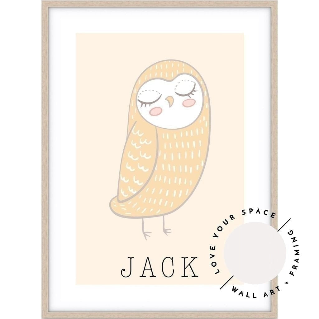 Owl - Custom Name - Love Your Space