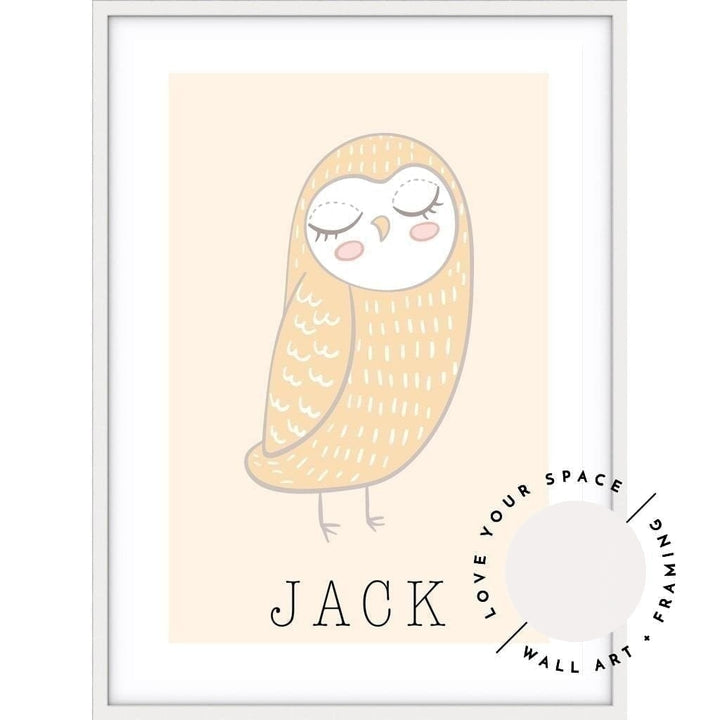 Owl - Custom Name - Love Your Space