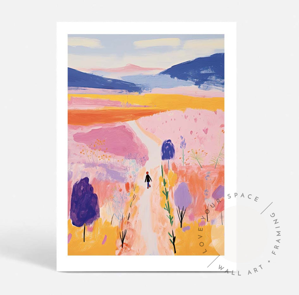 Painted Journey A4 (21cm x 29.7cm) / No Frame Posters Prints & Visual Artwork