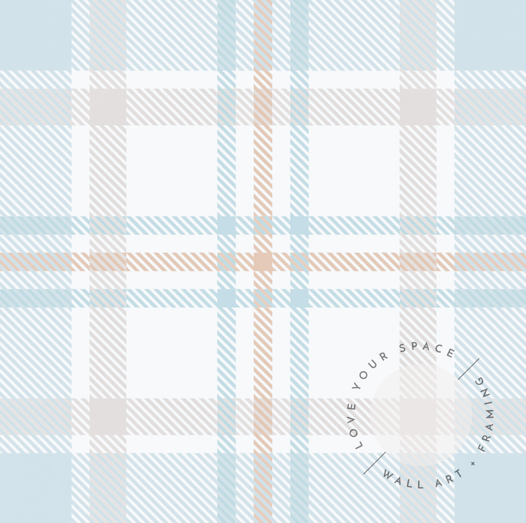 Plaid Pattern I Designer Wallpaper