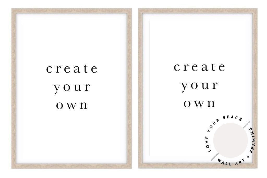 Pretty Pair - Create Your Own - Love Your Space