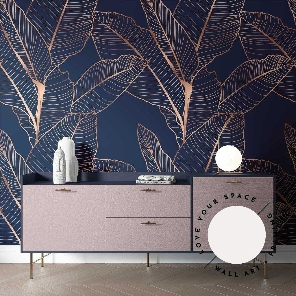 Rose Gold Leaf Designer Wallpaper - Love Your Space