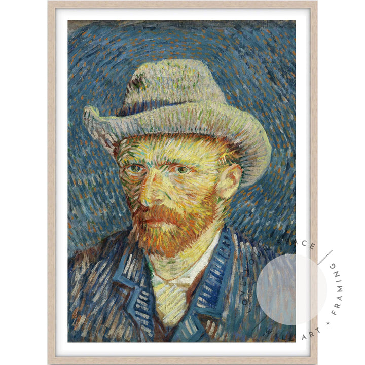 Self-portrait With Felt Hat by Van Gogh