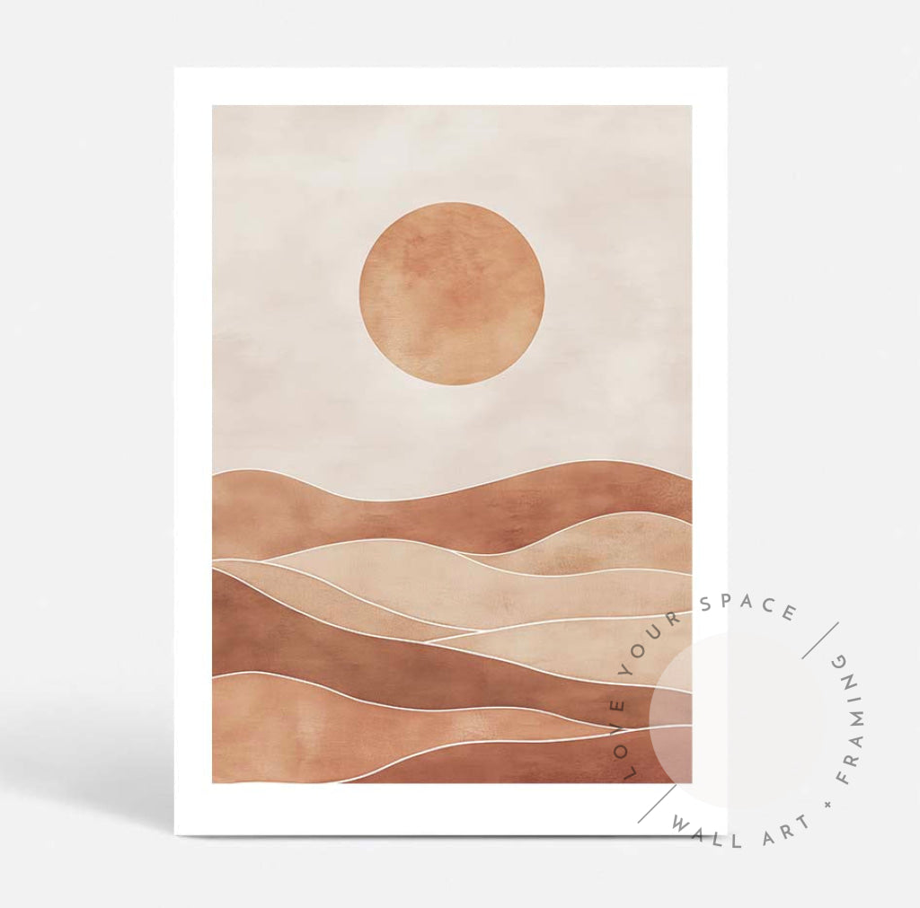Set of 2 - Desert Glow I & II Posters Prints & Visual Artwork