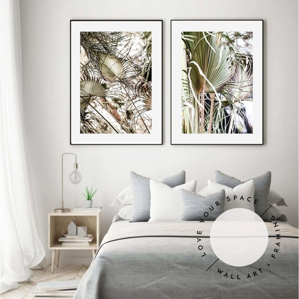 Set of 2 - Messy Fan Palms no.1 & no.2 - Love Your Space