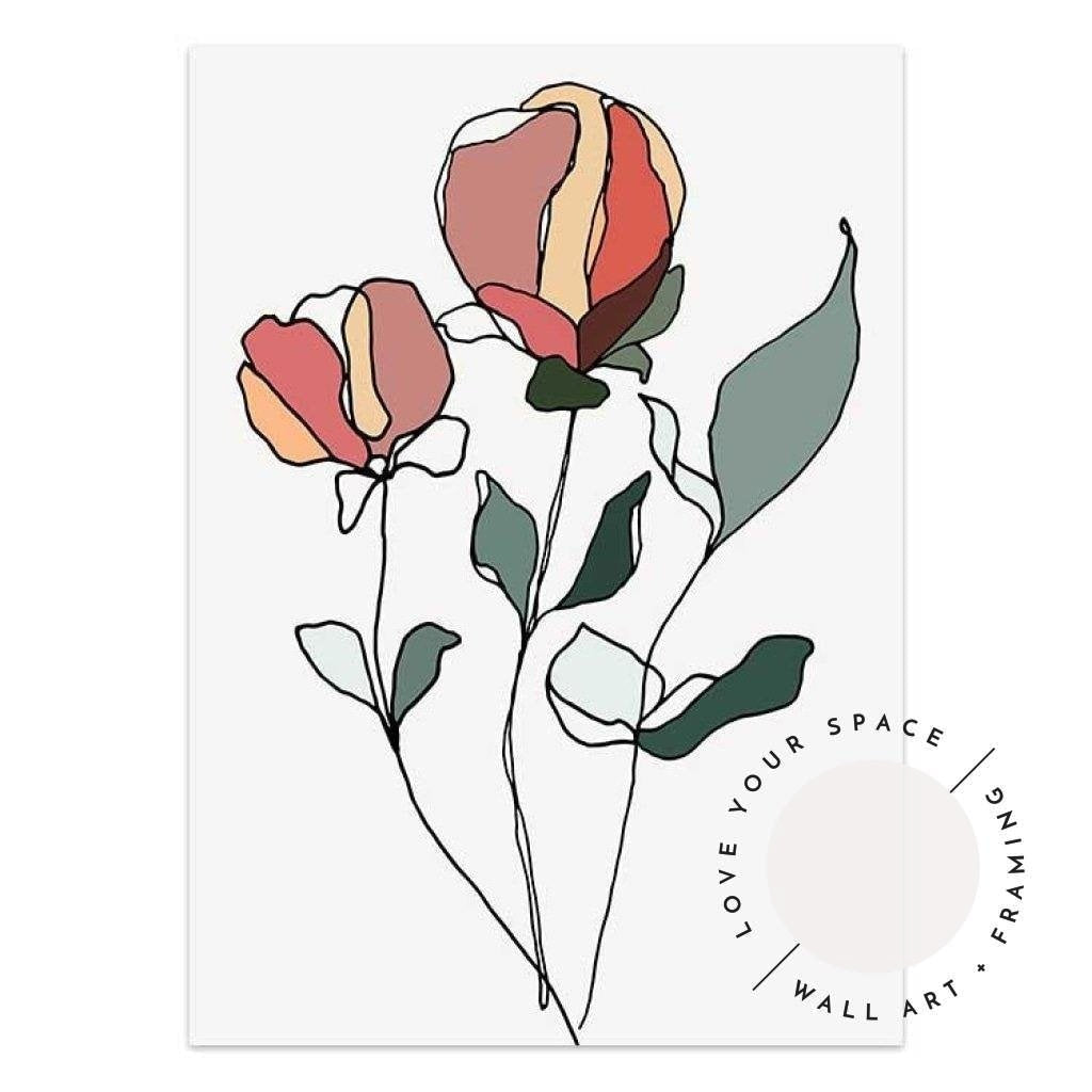 Set of 2 - Mia I & Coloured Rose I - Love Your Space