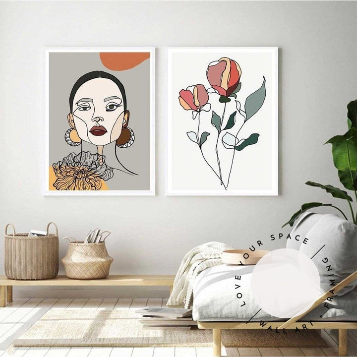 Set of 2 - Mia I & Coloured Rose I - Love Your Space