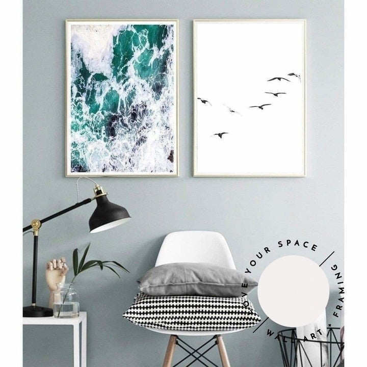 Set of 2 - Ocean II + Birds - Love Your Space