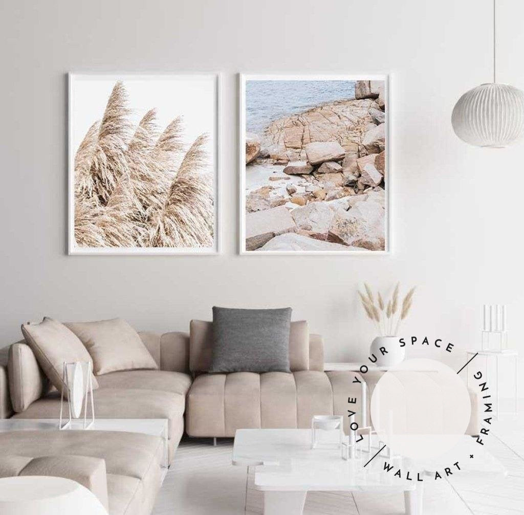 Set of 2 - Pampas Grass no.3 & Nelson Bay no.2 - Love Your Space