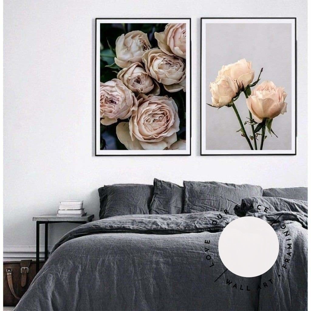 Set of 2 - Vintage Rose I + Vintage Rose II - Love Your Space