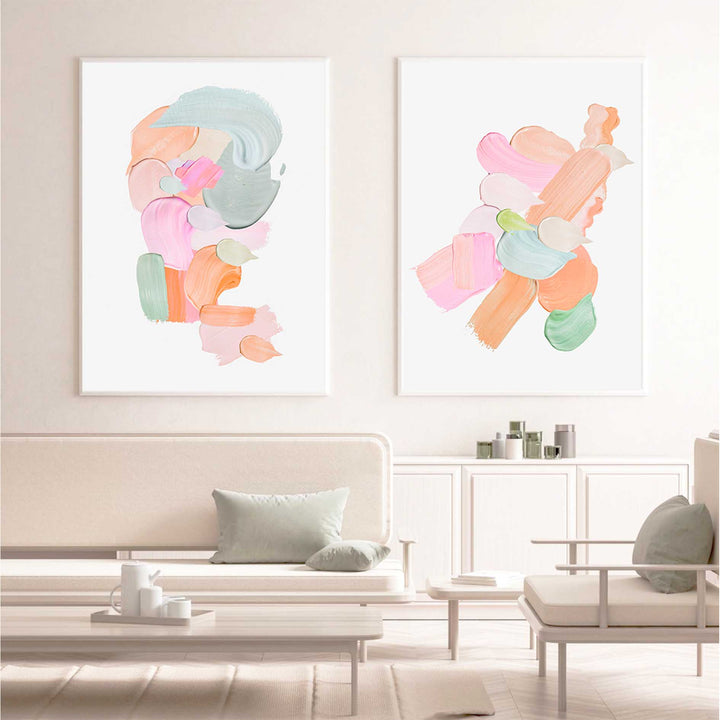 Pastel Paint Strokes III