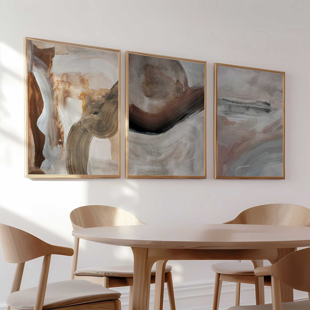 Organic Brushstroke Trio