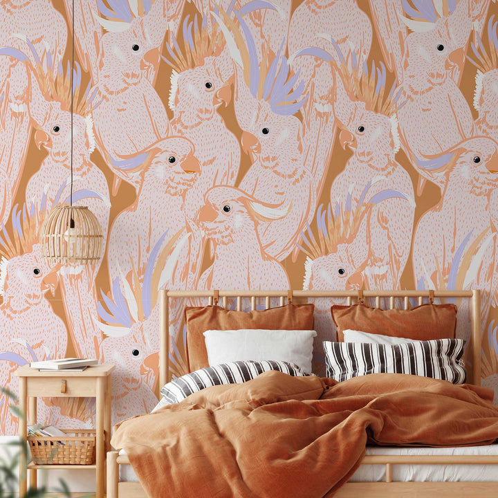 Cockatoos Designer Wallpaper