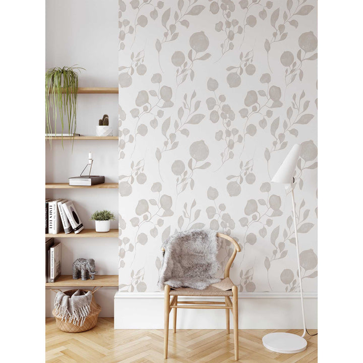 Faded Blossoms - Designer Wallpaper