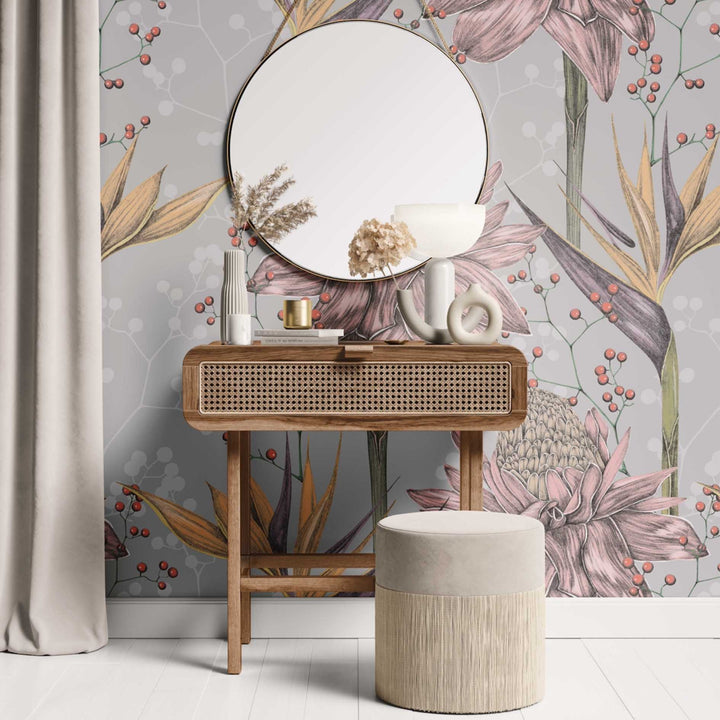 Beautiful Blooms Designer Wallpaper