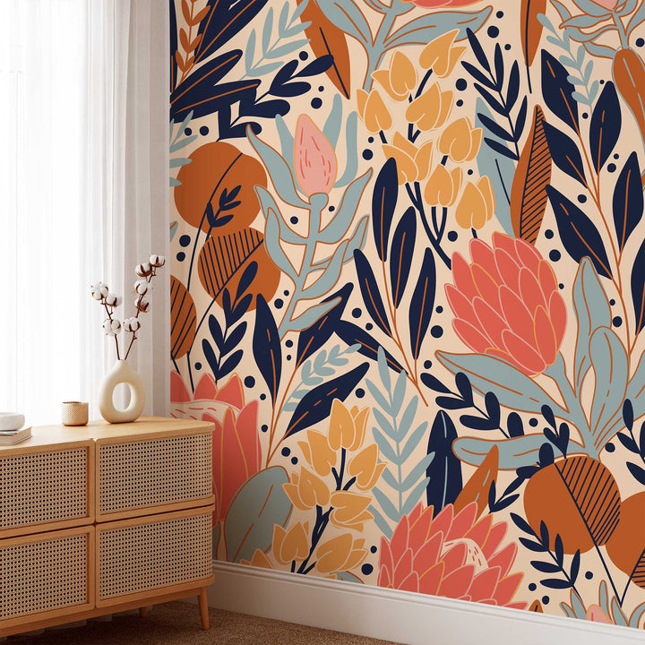 Bold Natives Designer Wallpaper