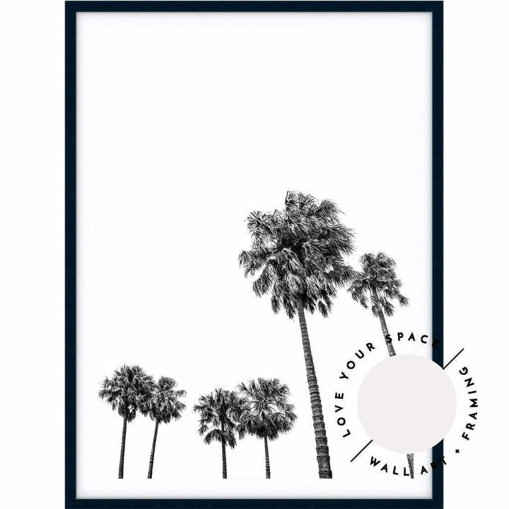 Tall Palms no.3 - Black & White - Love Your Space